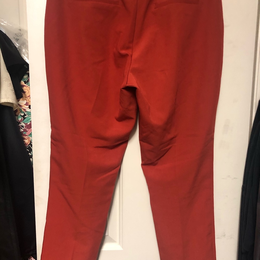 Rust cropped trouser - Picture 2 of 3